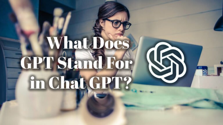 what does gpt stand for in chat gpt
